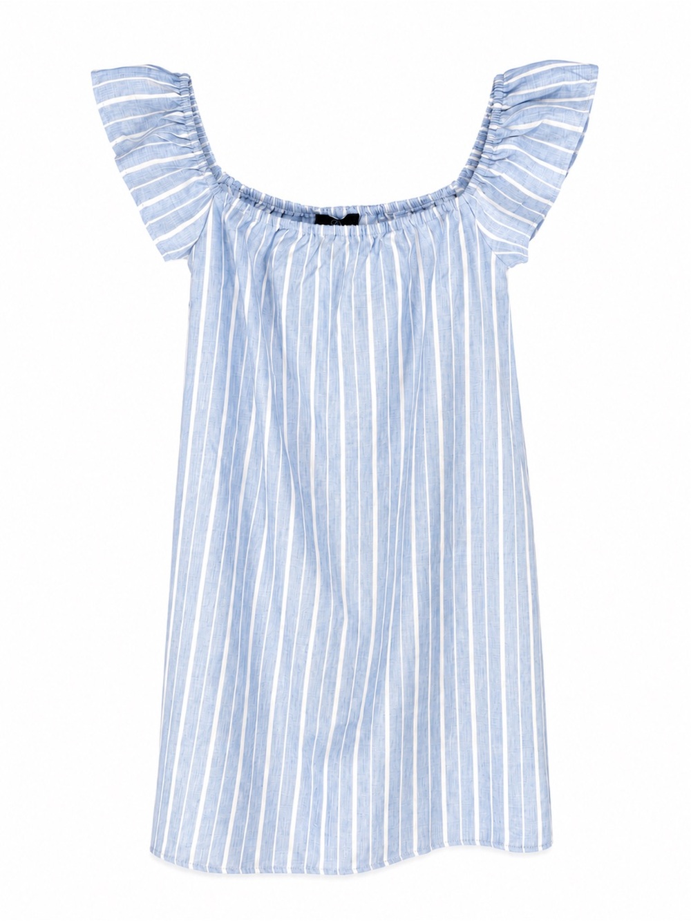 NWT Missguided Off the Shoulder Blue Stripe Mini Dress